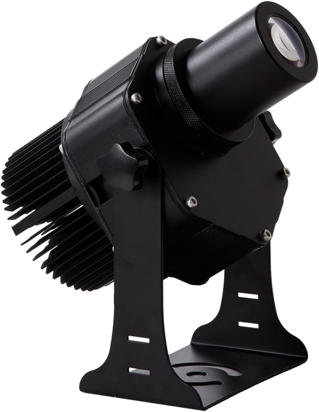 US Stock 40W LED Logo GOBO Projector Image Rotation DJ Effect Light IP65 Waterproof Black Desktop/Mountable Custom GOBO Projector Advertising Logo lamp (Including Free Custom Rotating Glass GOBO)