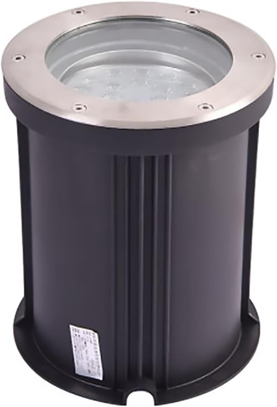 Outdoor Buried Lights - LED Landscape Lamp, 30° Adjustable Angle Round Ground Spot Light, Waterproof Stainless Steel Polarized Floor for Decorative Lighting (Warm White Color 36W)