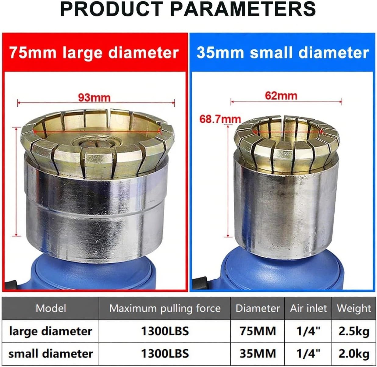Pneumatic Crimping Tool, Handheld Drum Cap Sealer with Adjustable Tightness, Max Pulling Force 1300lbs, Manual Sealing Machine for Oil Barrels