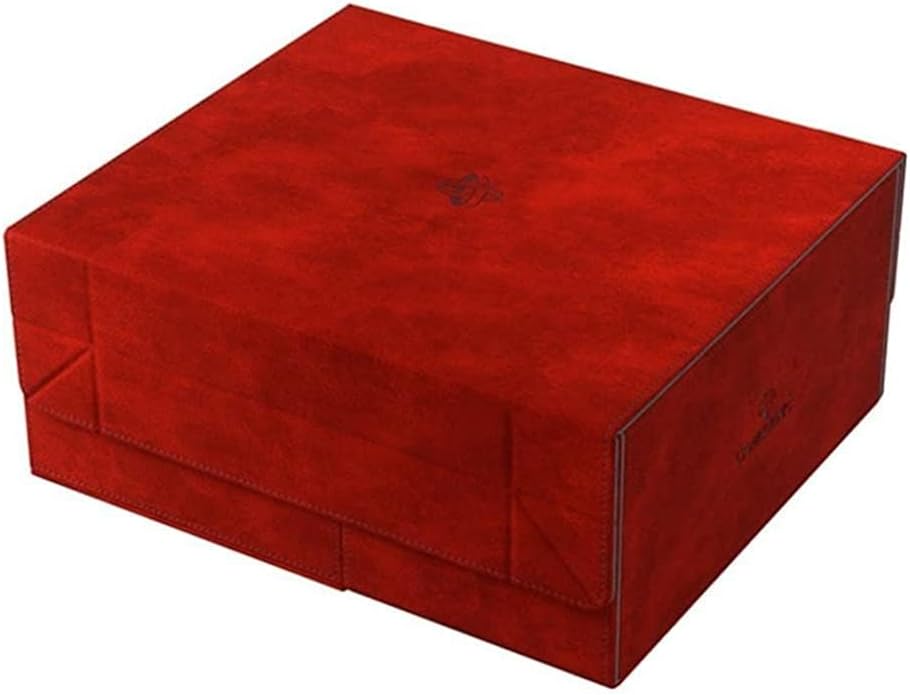 Gamegenic Card Deck Box – Games’ Lair Red 600CT - Durable and Sturdy TCG, OCG Card Storage – Compatible with Pokemon Yugioh Commander MTG Magic: The Gathering Cards