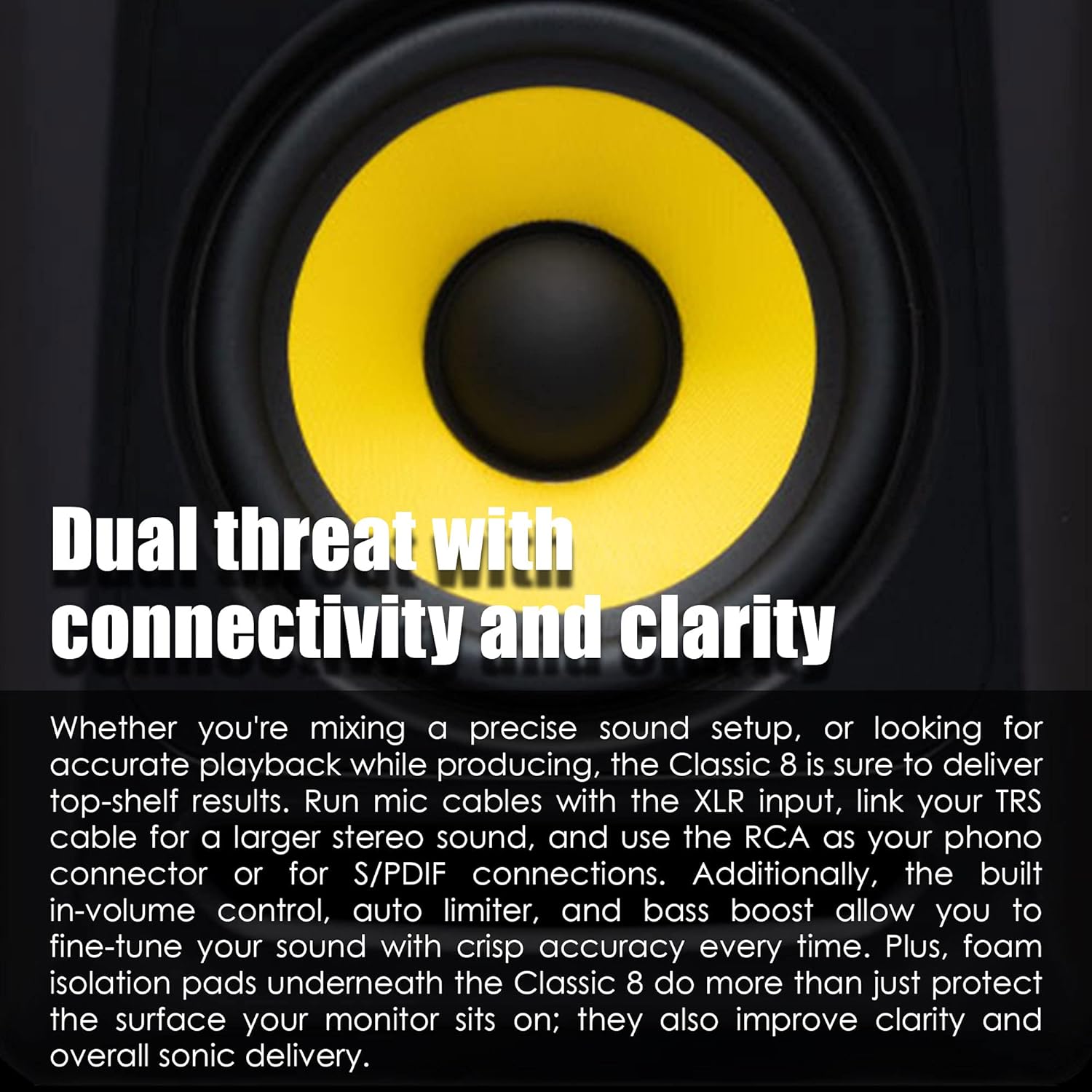 KRK Classic 8 Powered Two-Way Professional Studio Monitor