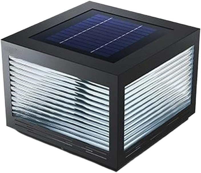 Column Cap Lamp, Solar Outdoor Garden Post Lights, Villa Gate Pillar Light, Exterior Fence Stigma Lantern, LED Waterproof Warm White Post Lamp, Decorations Landscape Lighting for Patio Porch