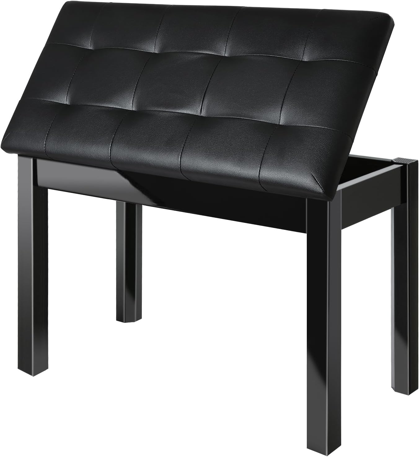 AODSK 88 Key keyboard piano, Portable Digital Piano with Wooden stand Set+Wooden Duet Piano Bench with Padded Cushion and Storage Compartment