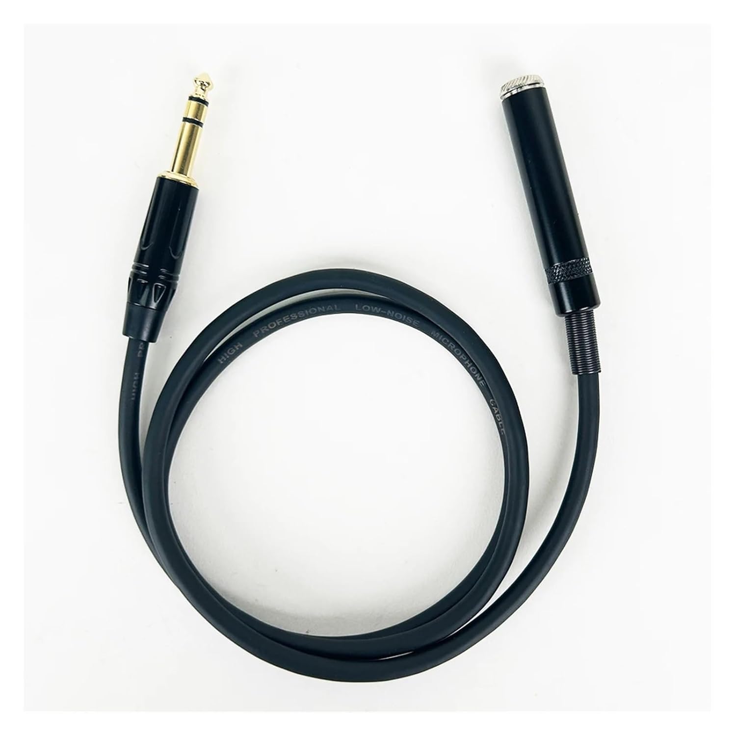 6.35mm TRS Male to 6.35mm Female Audio Extension Cable Speaker Guitar Stereo Audio Cable for Headphone Microphone Amp Mixer Etc(Black,8m)