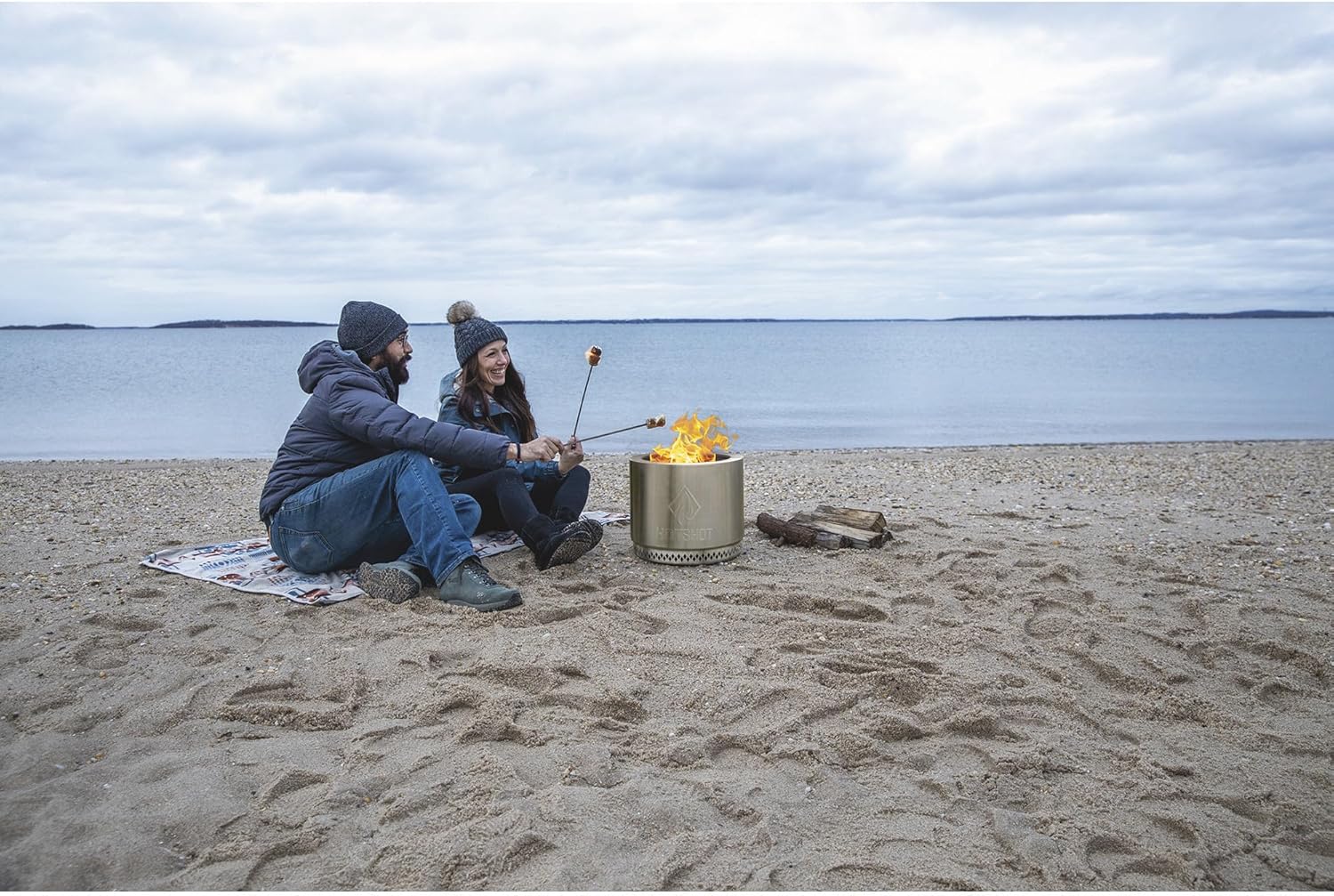 Hotshot Traveler Wood Burning Firepit, 15in. Dia. x 12 1/2in.H, Model# 52259