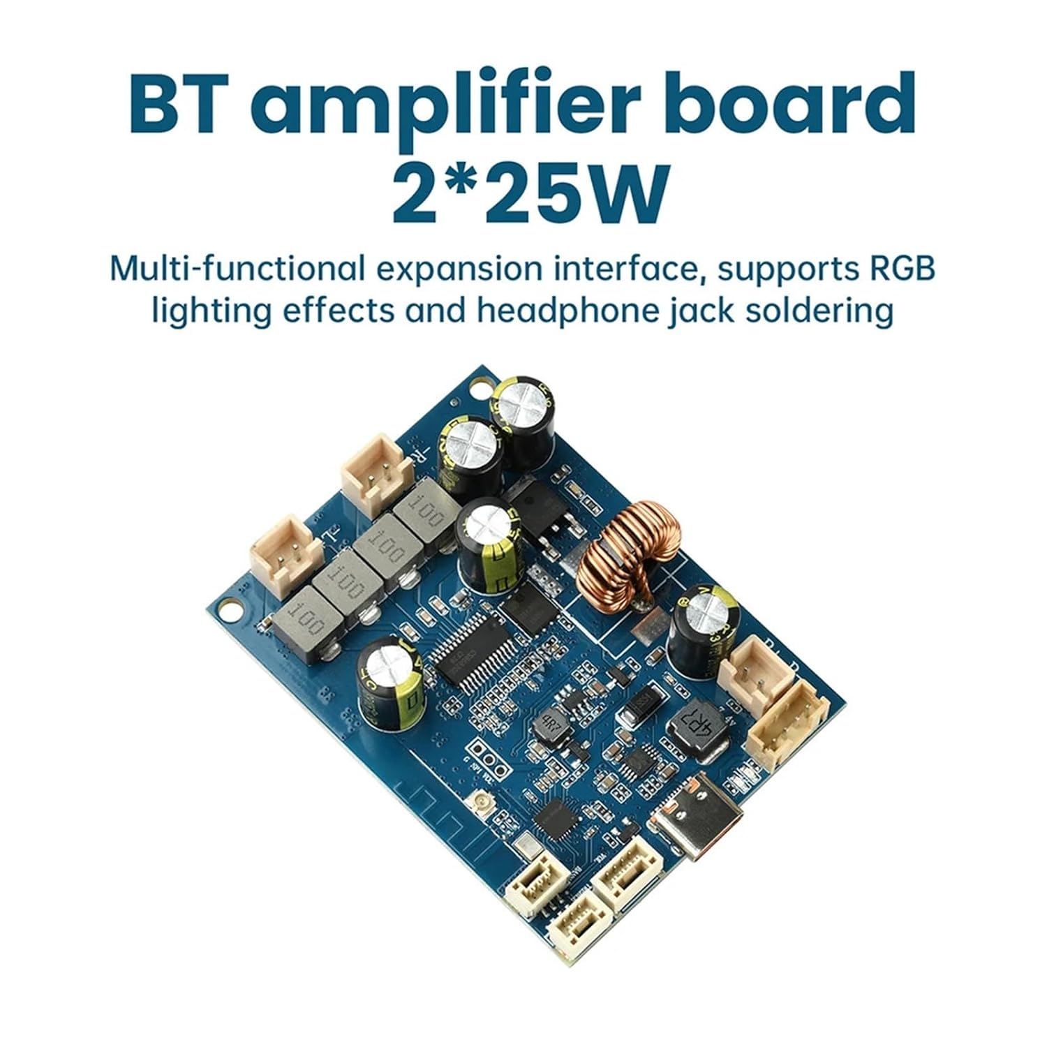 25W+25W 2.0 Channel Digital Stereo Audio Power Amplifier Board 25W*2 Sound Amplifiers AMP Module Adjustable Tuning