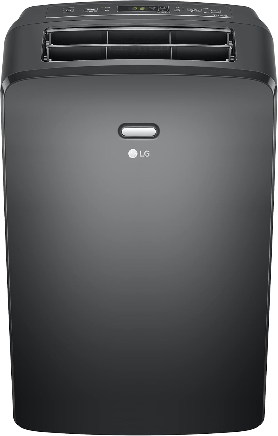 LG 8000 BTU (DOE) / (12000 ASHRAE) Portable Air Conditioners Cools 350 Sqft Easy Install & WiFi App Remote Eco-friendly, Quiet Small & Medium Room Air Conditioner AC Unit Home Gray LP0823GSSM