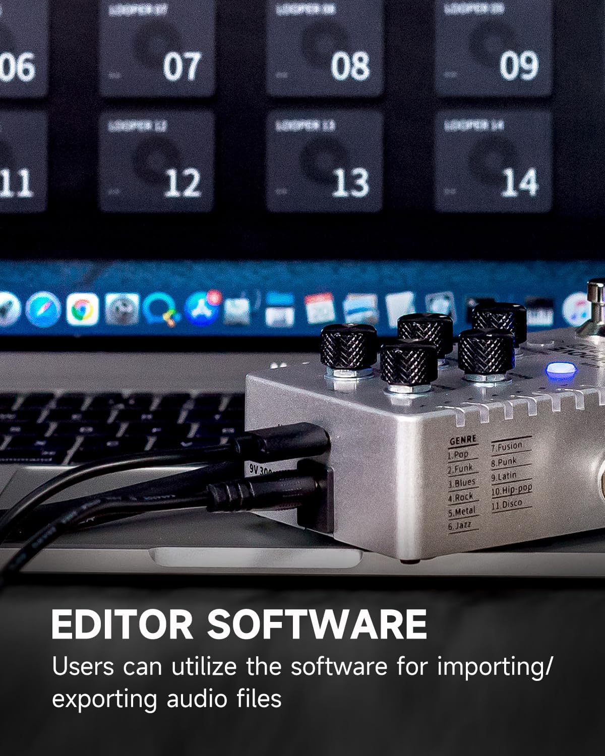 MOOER Groove Looper Pedal Drum Machine Stereo Guitar Loop Recorder Pedals with 140 Minutes Loops 121 Drum Grooves Editor Software (X2)