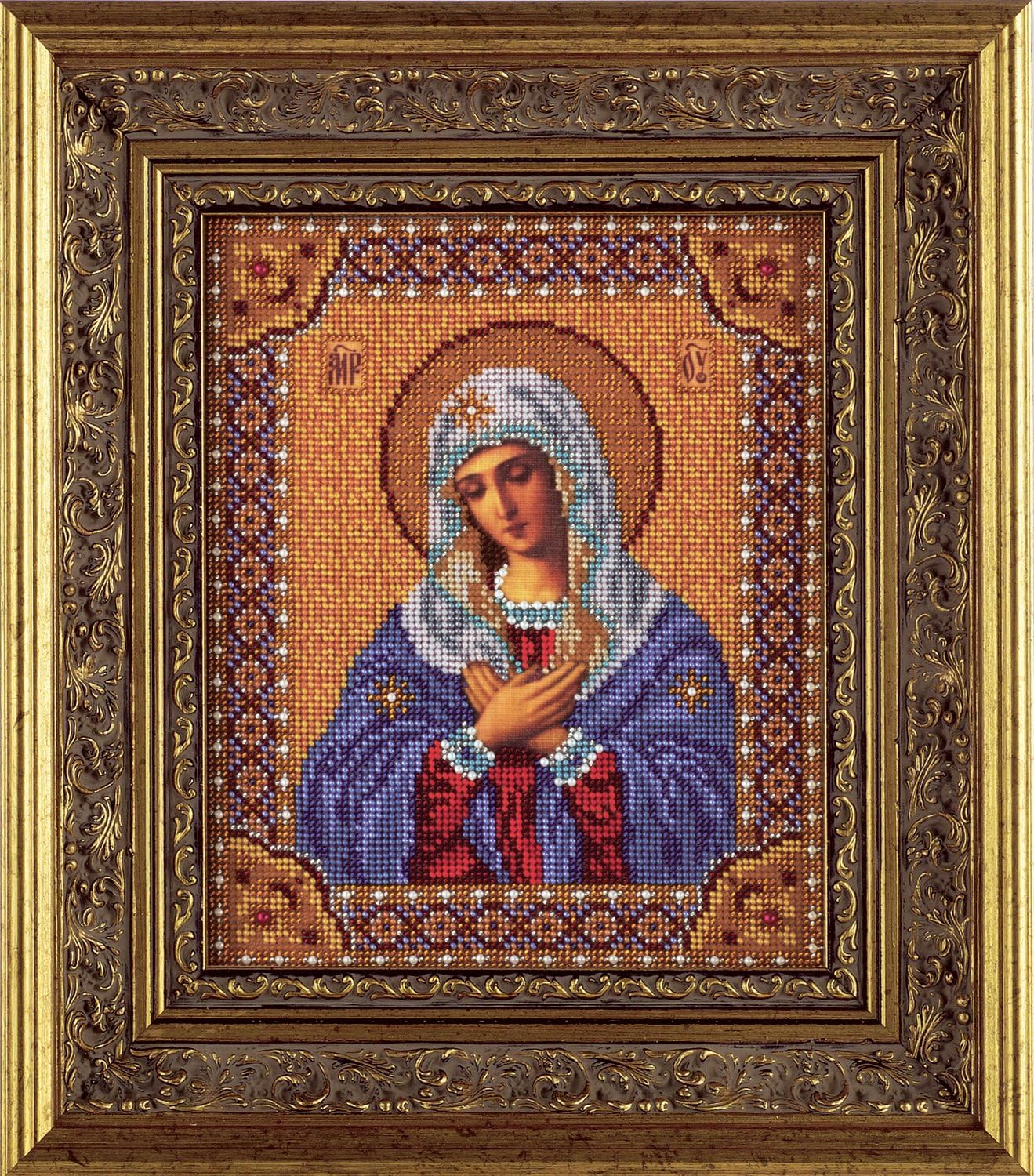 Bead Embroidery Kit DIY Icon Our Lady Of Tenderness 7.9