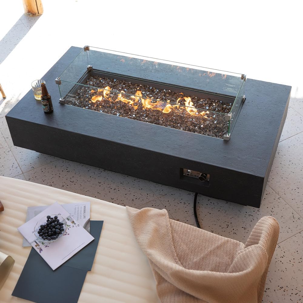 Positano Concrete Fire Pit 60