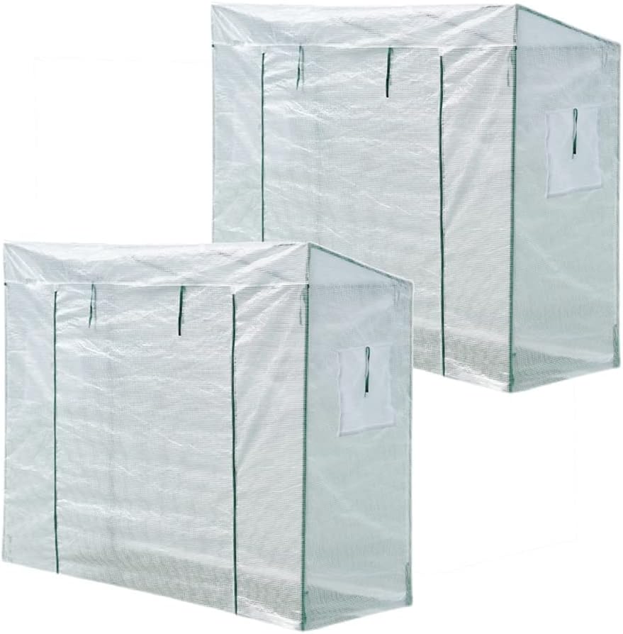 GDMING Tomato Greenhouse Growing Room, Mini Greenhouse Home Plant Garden Greenhouse Tent Roll up Zip Panel Door Flower Conservatory Used to Germinate Seeds, Vegetables