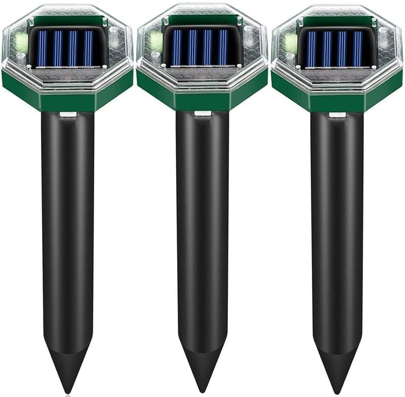 8Pack Solar Powered Gopher Hawk Trap,mole Deterrent for Yard,Gopher Traps That Work bestWaterproof Outdoor,Mole Deterrent Snake Repellent for Yard Lawn,Snake for Yard Lawn 5301126