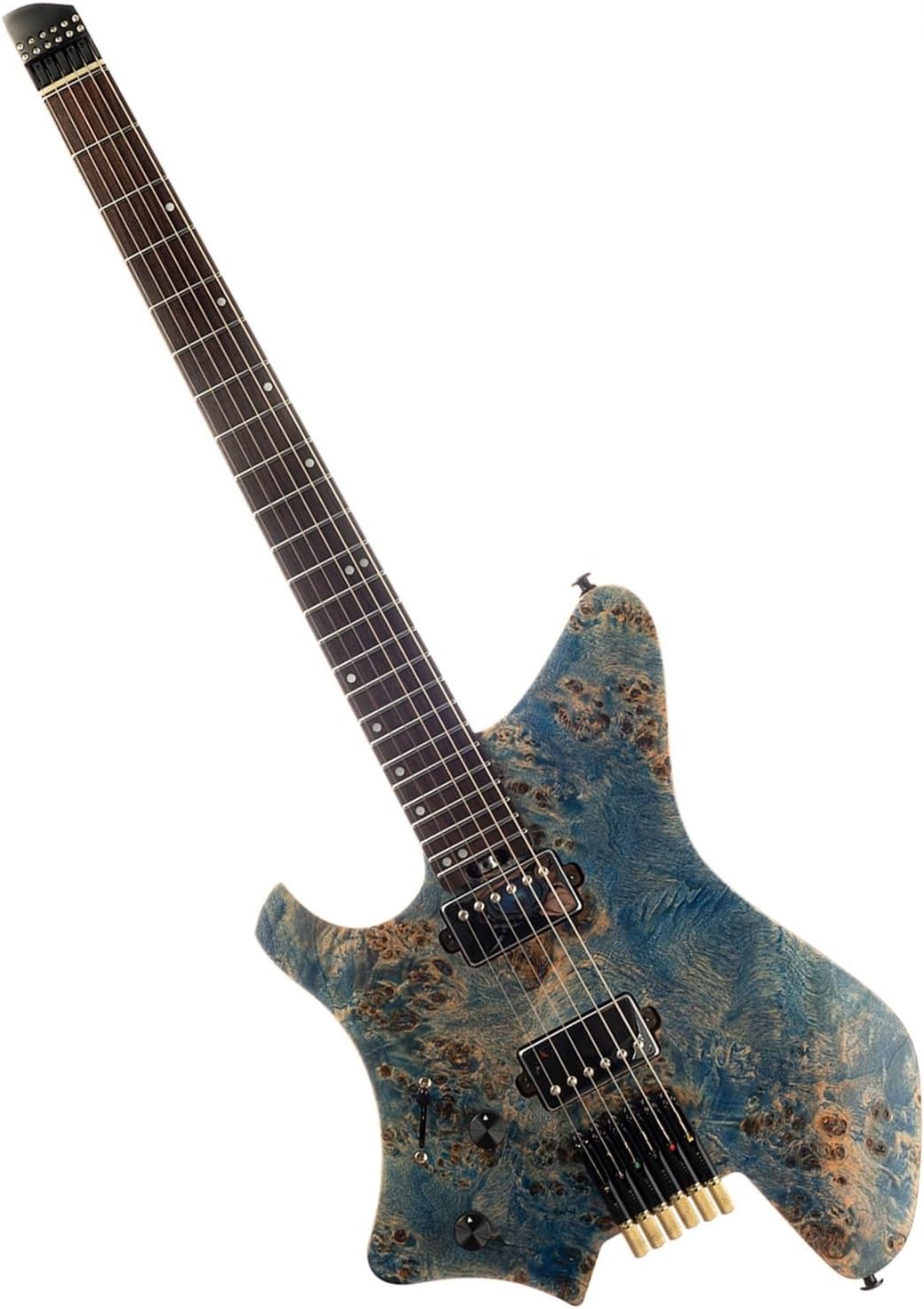 VENEKA Headless Electric Guitar Headless Electric Guitar Rosewood Fingerboard Maple Neck Left Handed Type Guitars (Color : 03)