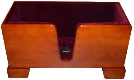 Vio Music Upright Double Bass Wooden Stand Burgundy Velvet Plush Cushions