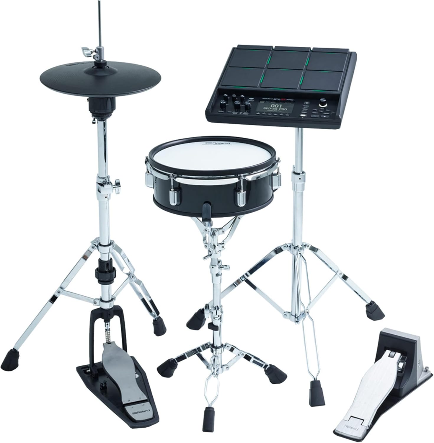 Roland SPD-SX PRO Sampling Pad Bundle With Drumsticks, MIDI Cable, Instrument Cable, and Austin Bazaar Polishing Cloth