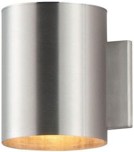 Maxim Outpost 1 Light Outdoor Wall Lantern 6 Inch Wide with Brushed Aluminum Finish