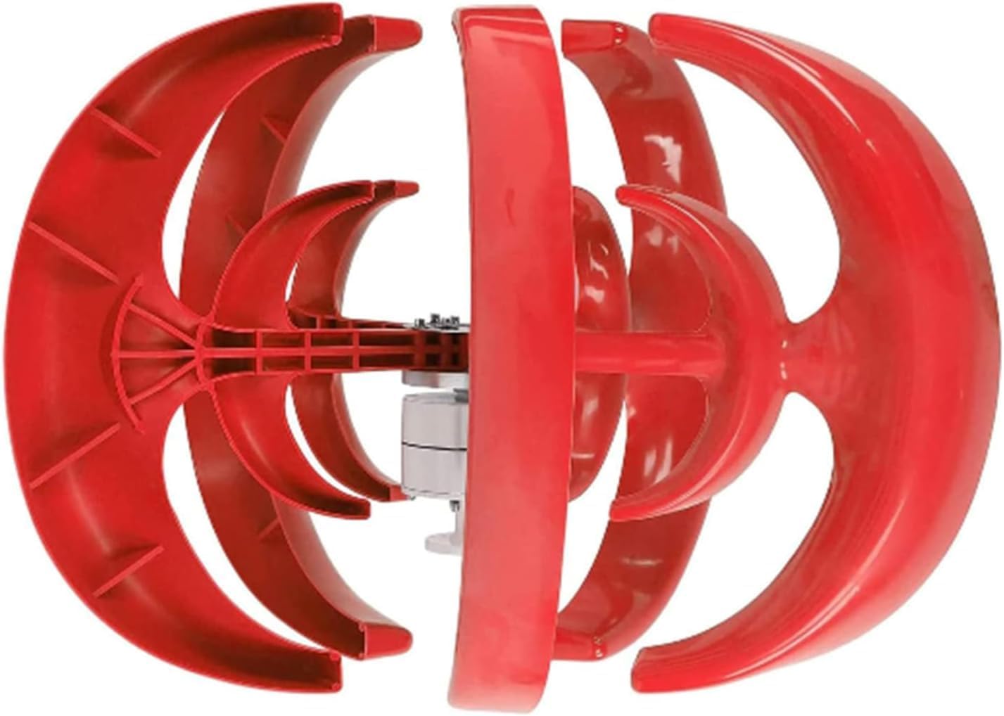 CAJUCA Vertical Wind Power Turbine Generator,5000W Red Lantern Wind Turbine Kit,with Charge Controller for Home, Camping & Boat