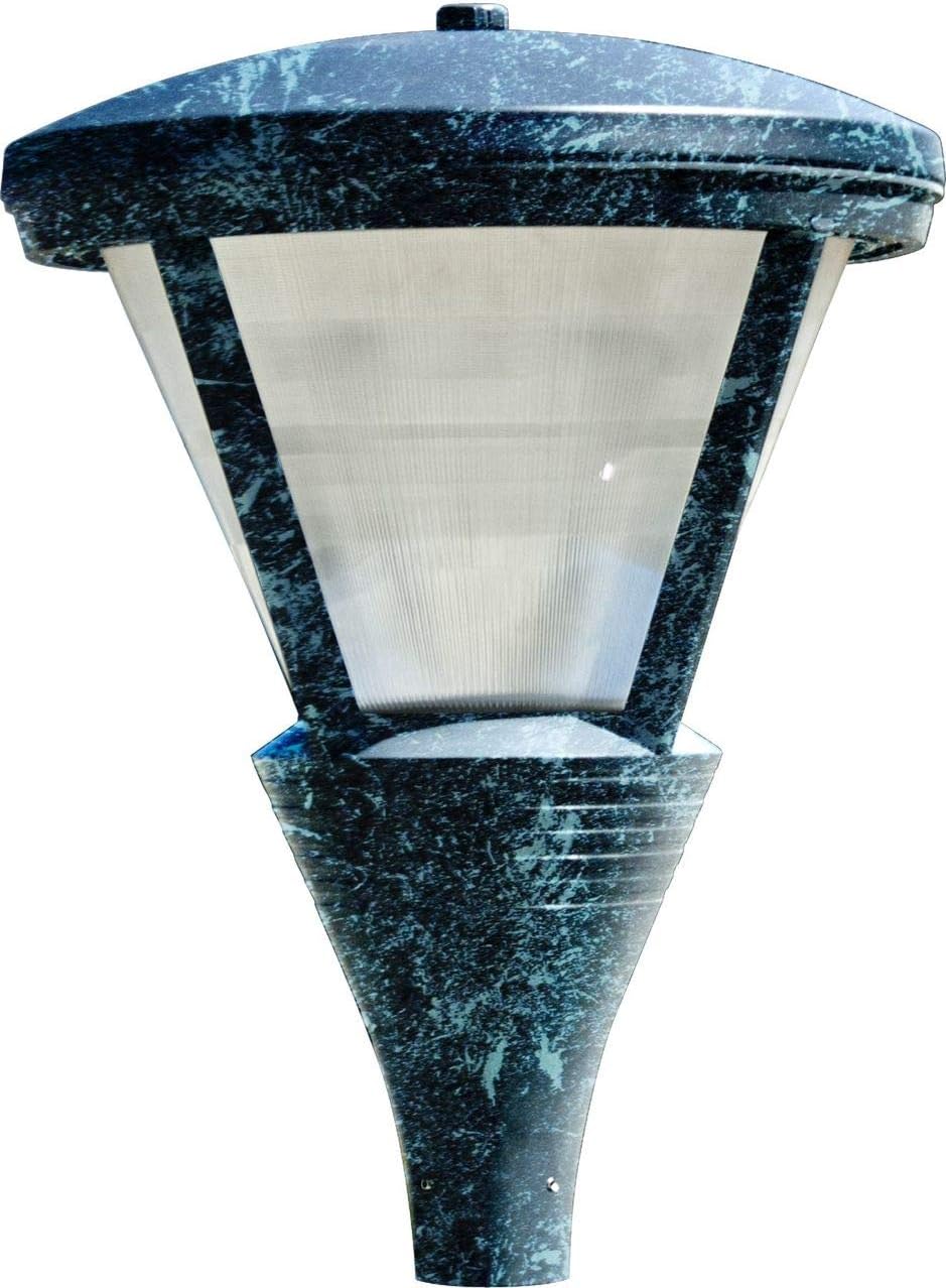 GM580-VG Large Post Top Cone Shape Fixture, 70W Hps, Verde Green Finish