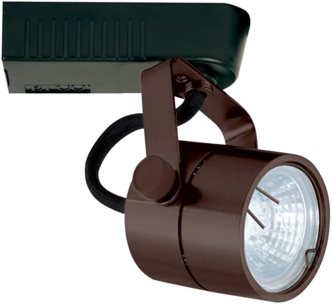 Elco Lighting Low Voltage Cylinder Fixture - 12V MR16 (50W) Lamp, Ceiling Spotlight Fixture, With Transformer, All Bronze