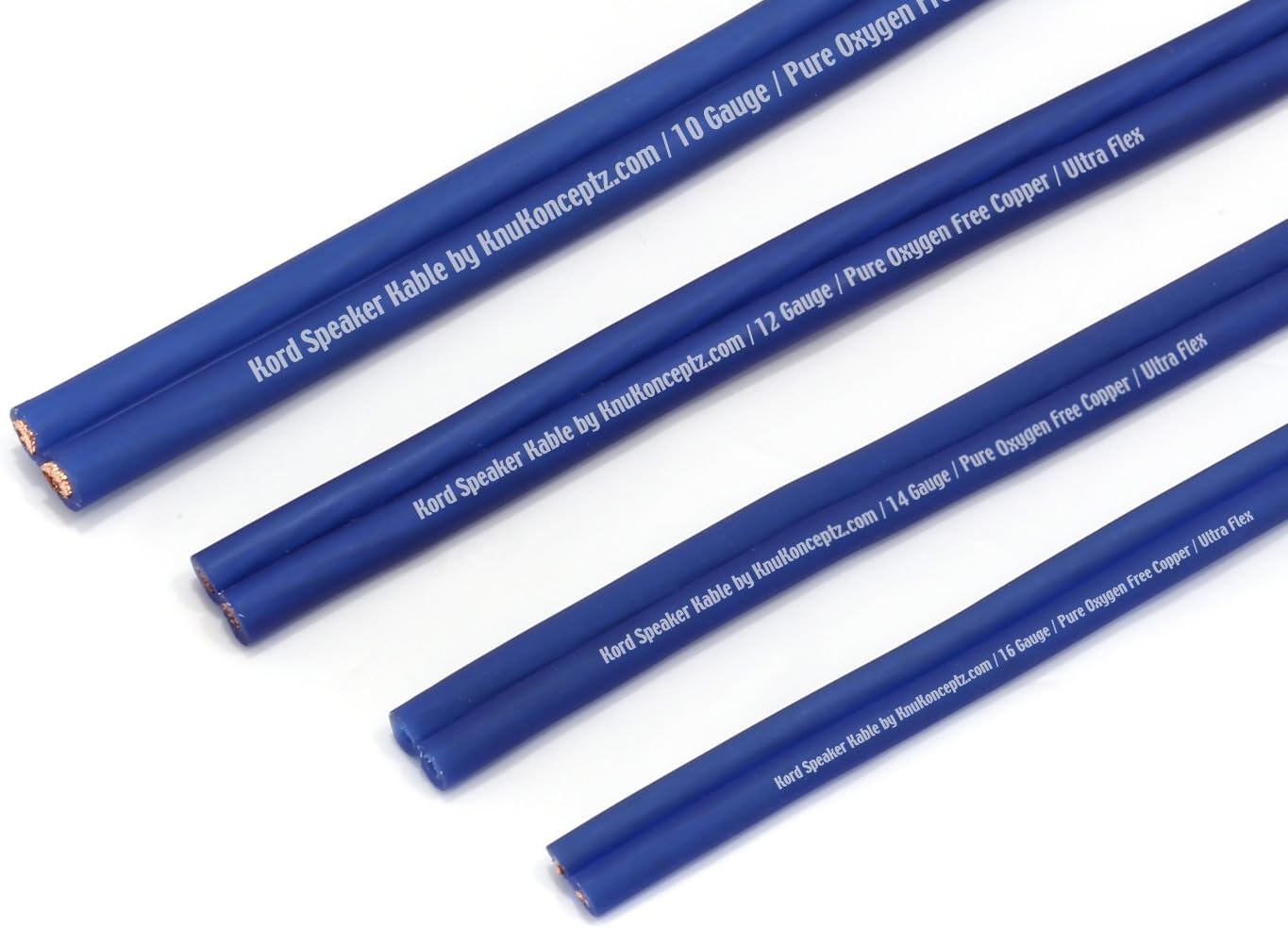 KnuKonceptz Kord Kable 10 Gauge Copper Speaker Wire Cable - 100 Feet