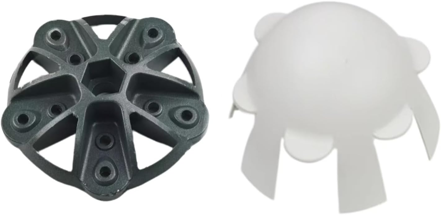 5 Blade DIY Wind Turbine Hub and Cover with Screw and Nut Kit, 135mm Diameter Windmill Accessories Wind Turbine Generator Kit for Horizontal Wind Turbine Fittings