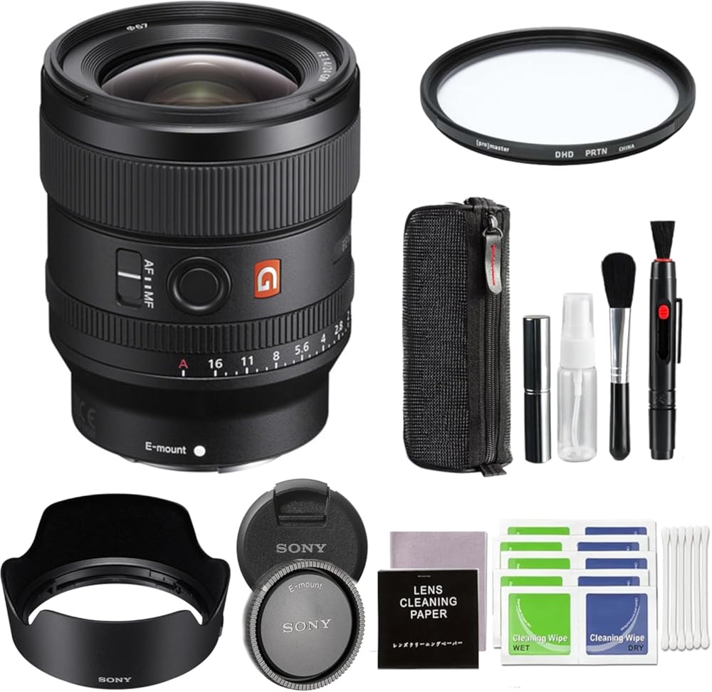 Sony FE 24mm F1.4 GM (SEL24F14GM) Camera Lens Bundle with 67MM Protection -Digital HD Filter & Advanced Accessory | 24mm Sony Lens