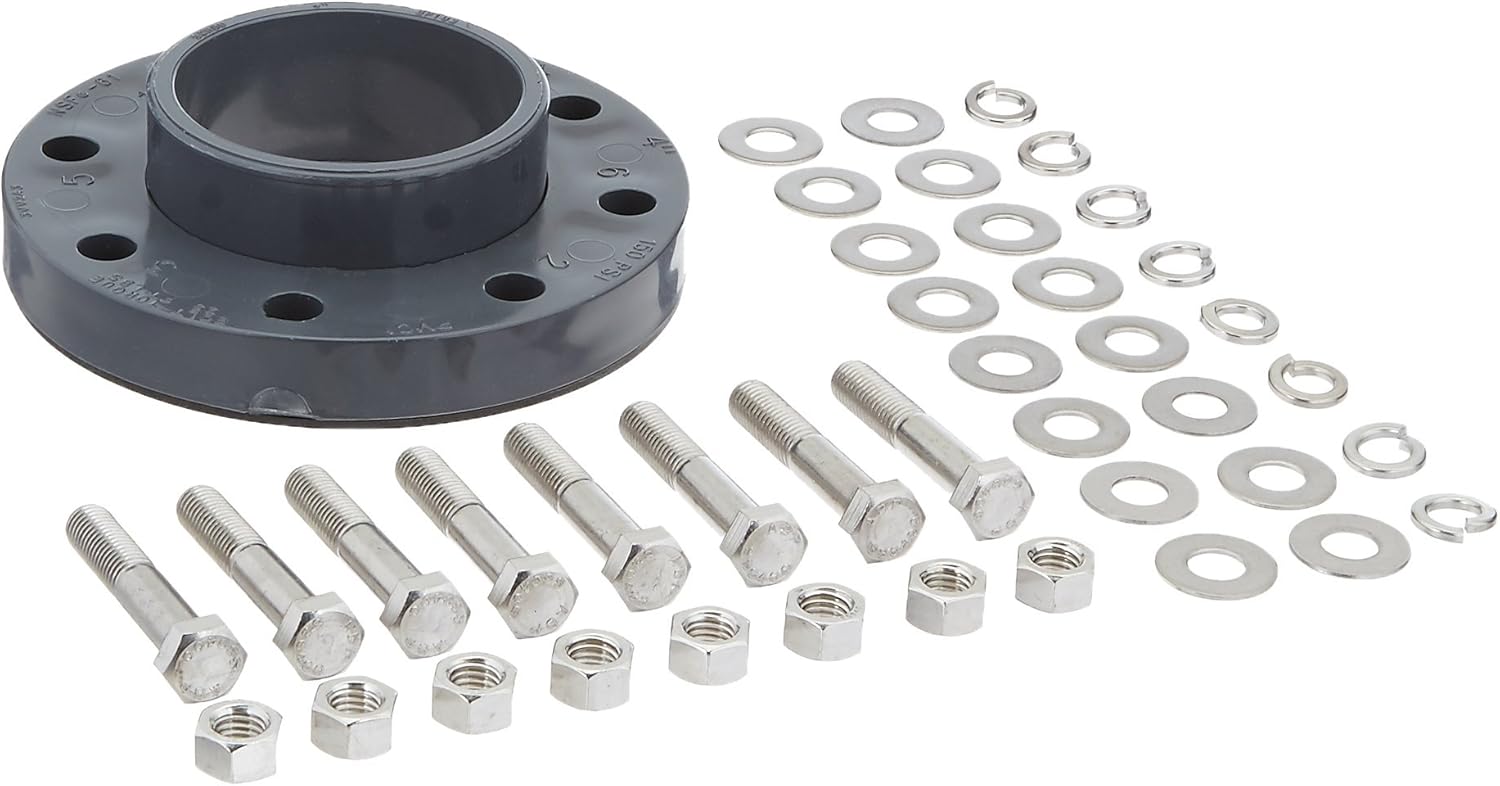 Pentair 357262 4-Inch Flange Assembly Kit with Gasket and Stainless Steel Hardware Replacement Pool/Spa Pump