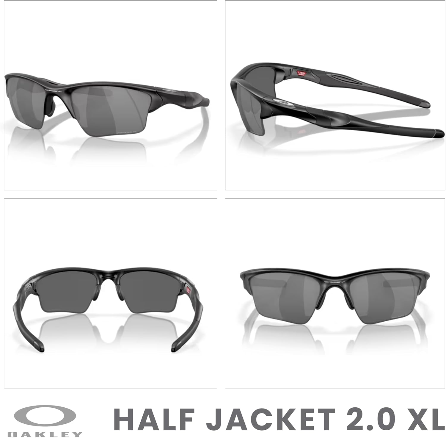 OAKLEY Half Jacket 2.0 XL OO9154 Rectangular Sunglasses For Men+ Bundle Accessory Leash Kit, Microfiber Pouch