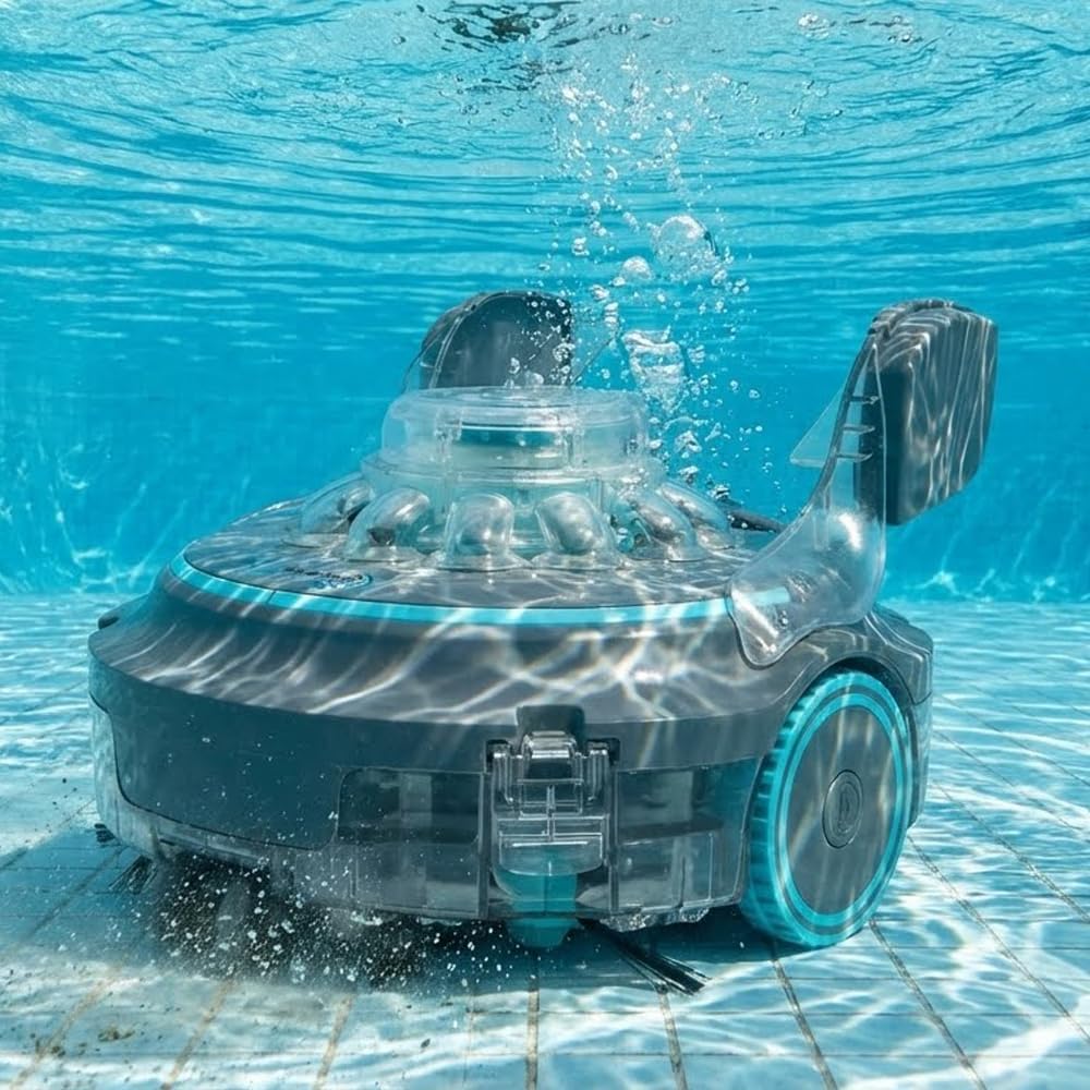70 MAX Cordless Robotic Pool Cleaner for Above & In-Ground Pools | 120-Min Runtime, Roller Brush for Deep Scrubbing | Slope Cleaning, Max Suction, Self-Parking | US/EU Patented