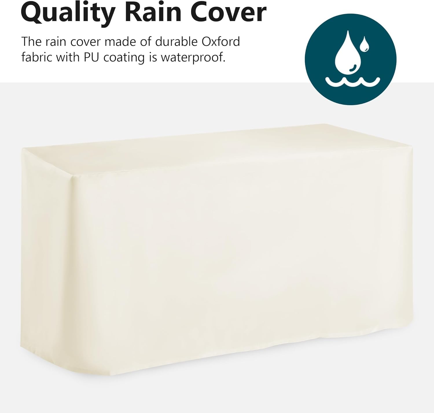 Royalcraft 43?Outdoor Propane Fire Table Set with Heavy-Duty Glass Stones, Glass Wind Guard, Lid & Water-Resistant Cover, Rectangle Fire Pit Table, 50,000 BTU Metal Fire Pit Table for Patio, Deck