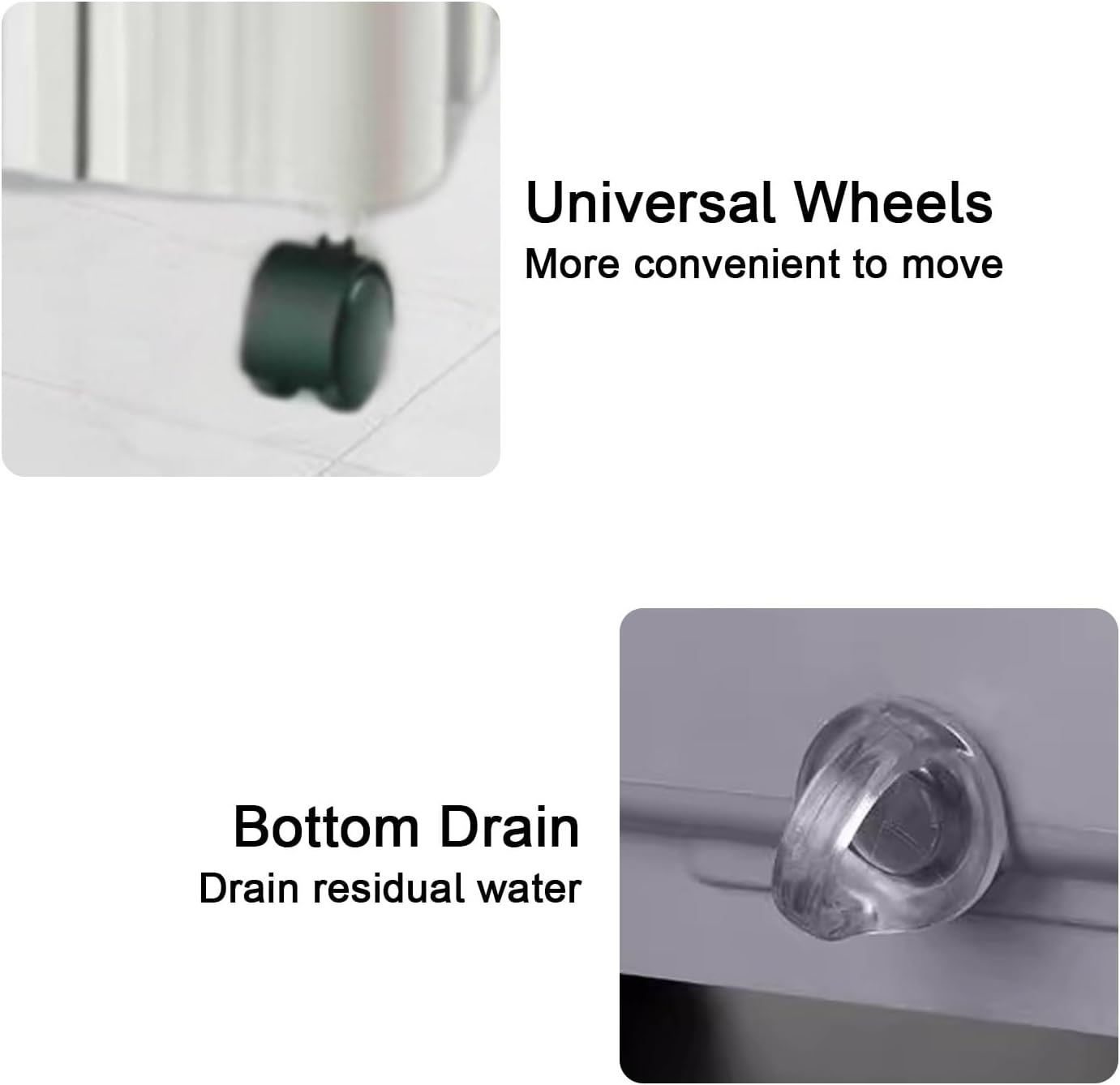 Portable Air Conditioners, Evaporative Air Cooler, Strong Cold Wind, Upper and Lower Double Water Tanks, for Workshops, High Temperature Places(88x38x29cm/35x15x11in)