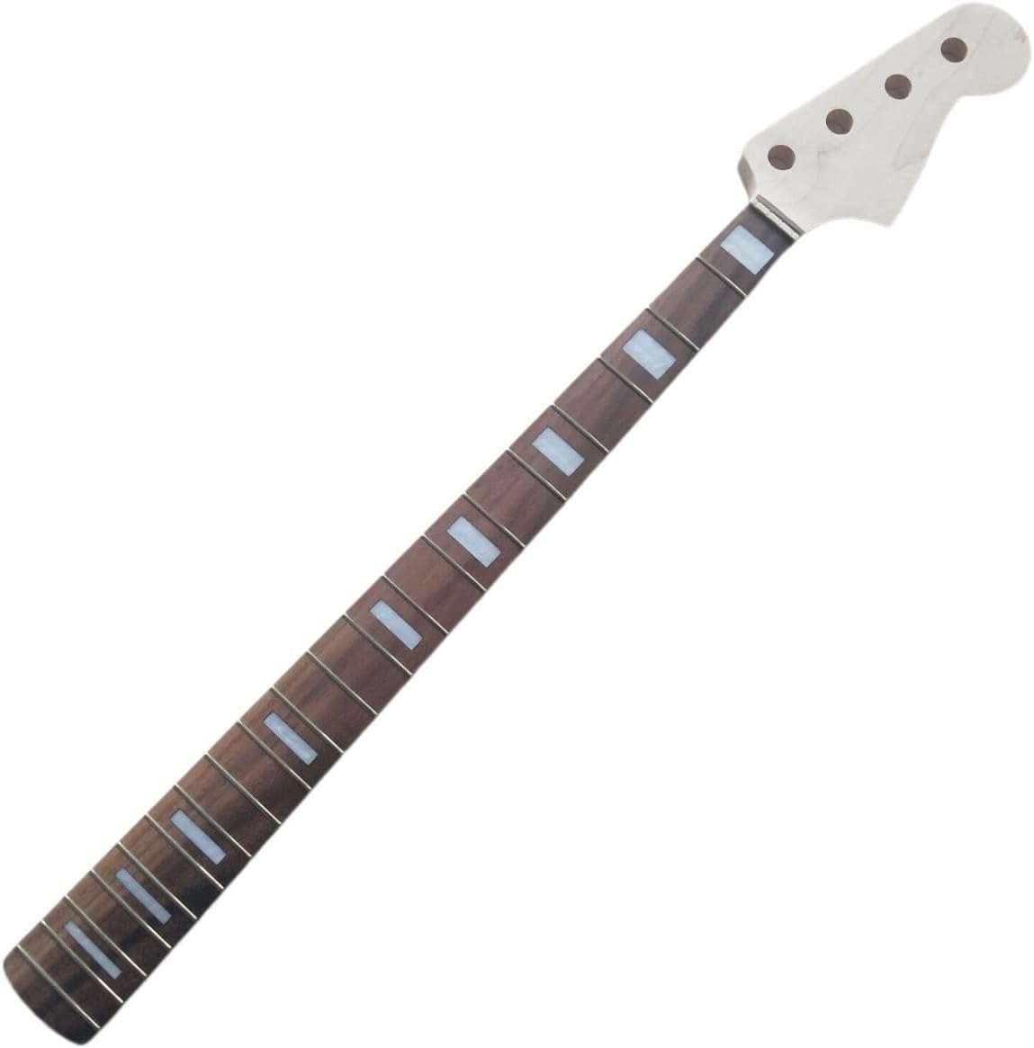 J-shaped maple bass guitar neck 20-fret 34-inch rosewood fretboard inlay