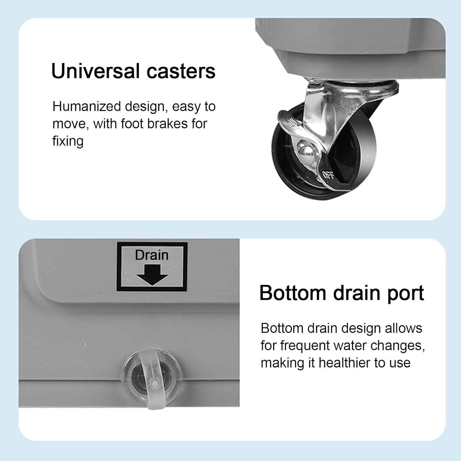 Swamp Cooler Air Conditioner, Evaporative Air Cooler w Large Capacity Water Tank, 4 Ice Box, Portable Air Conditioner with 3 Speeds for Backyard, Garage, Patio, Indoor(41x35x90cm(16x14x35.5in))