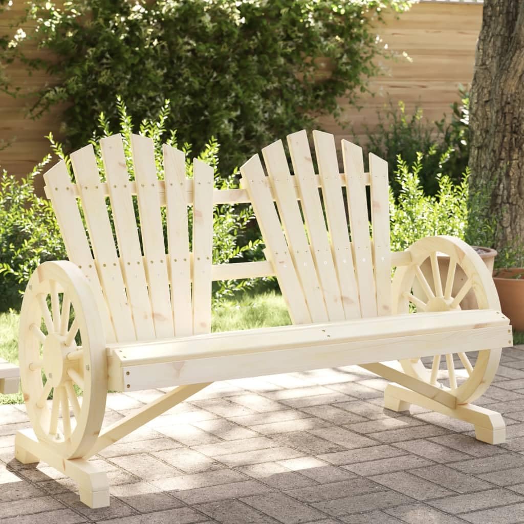 Patio Adirondack Chair 2-Seater Solid Wood Fir,Stylish and Comfortable Patio Adirondack Chair for Outdoor Living Outdoor Furniture, Outdoor Chairs