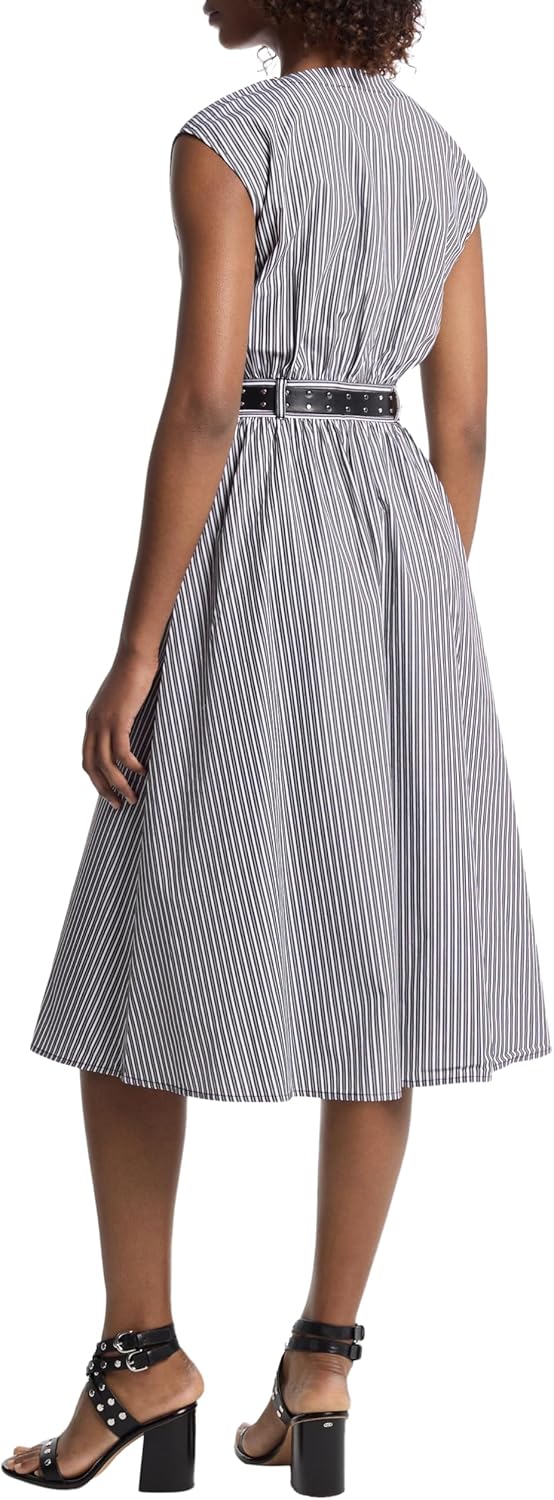 Michael Kors Women's Cotton Poplin Midi Dress
