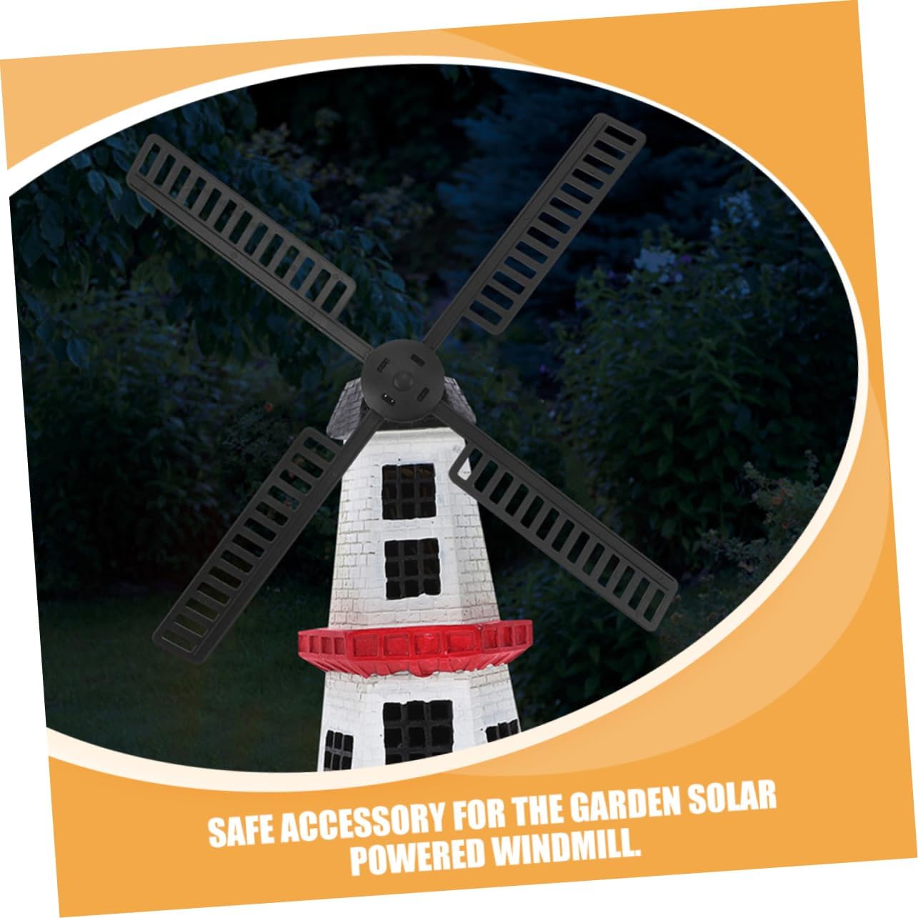 Garneck 20pcs Outdoor Wind Mill Part Replacement Plastic Windmill Blade for Garden Solar