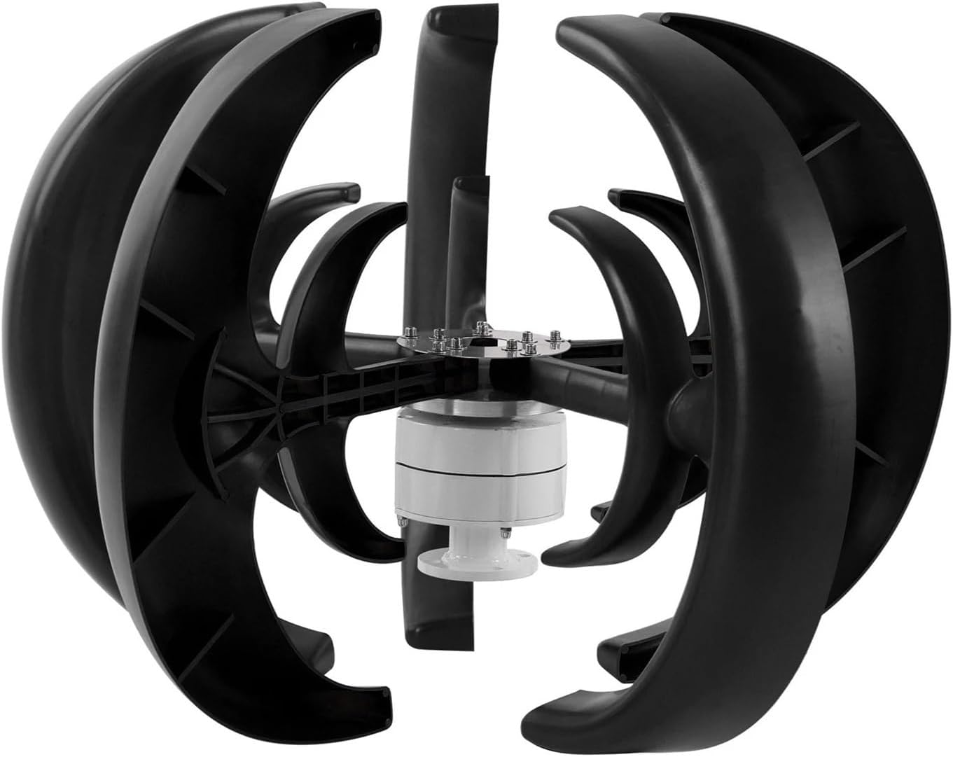 Wind Generator, 1000W Wind s Kit 5 Blades Power Generator for Boat Charging Black Lantern Type Industrial Energy Equipment Wind Generator,Wind Turbines(1000w)