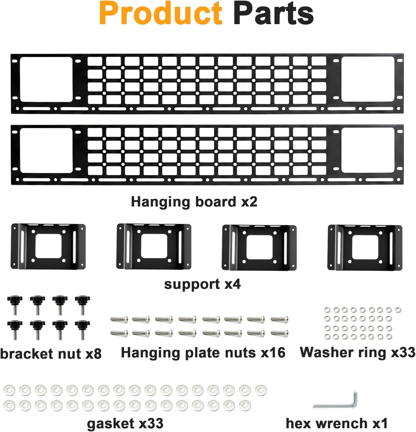 Side Truck Bed Molle Panel Rack System Compatible with 2019-2026 Ford F150 Only 5.5ft Bed Accessories, Truck Storage Organizer Tools Rack, Rear Cargo Shelf Replacement, Truck Bed Organizer & Storage