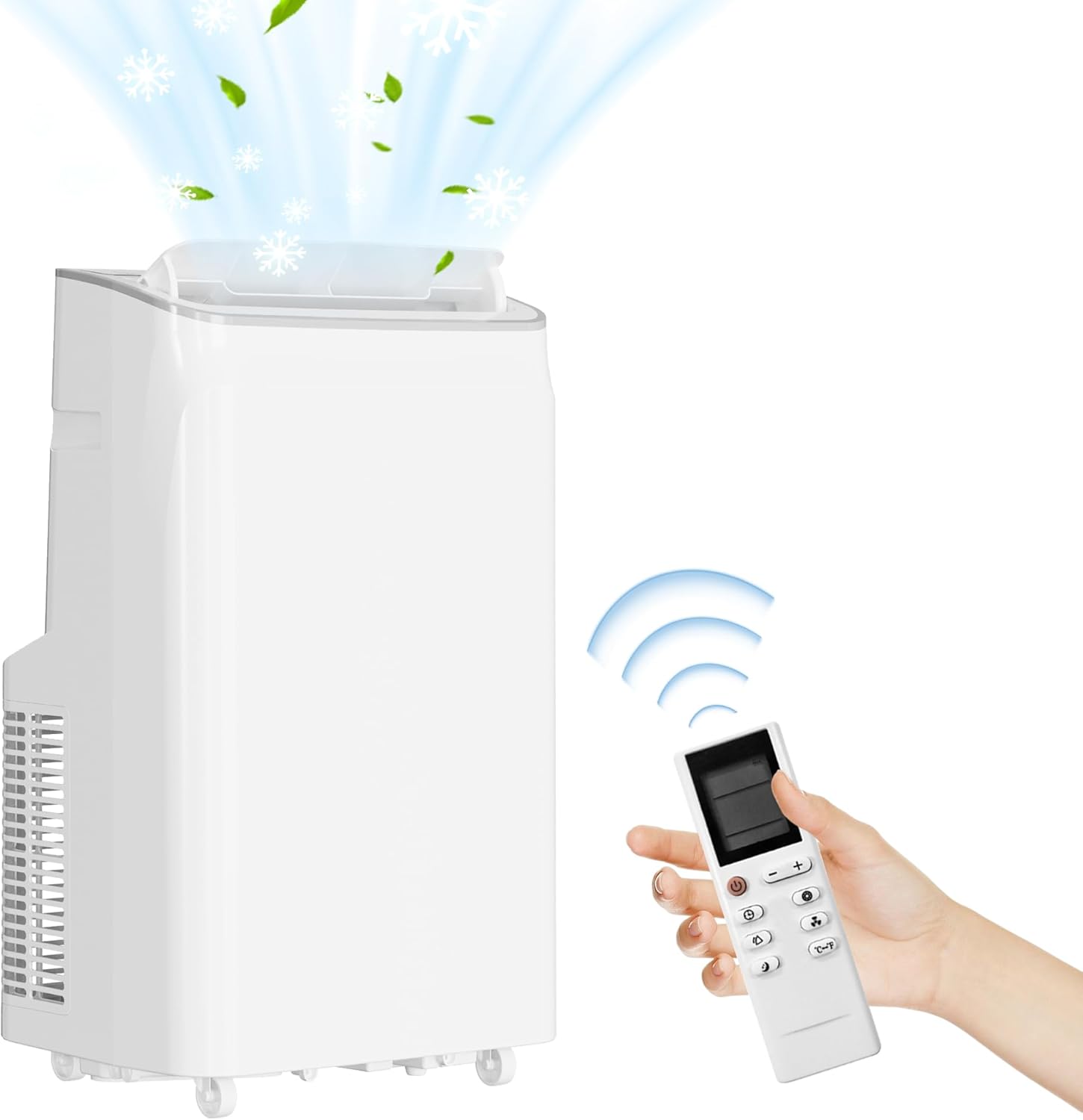 12000 BTU Portable Air Conditioner, Cools Up to 450 Sq. Ft, 3-In-1 Room Air Conditioner With Dehumidifier & Fan, Sleep Mode, Easy Install Kit for Home