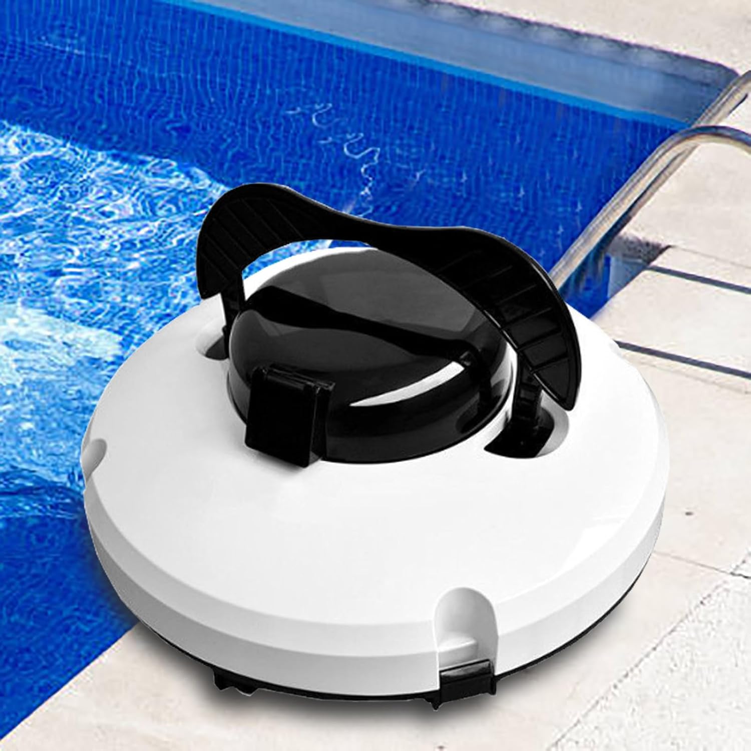 Automatic Cordless Pool Cleaners, Pool Vacuum Cleaner, Cordless Robotic Pool Cleaning with Strong Suction and Two Motors, for Above Ground & In-Ground Pools,220V