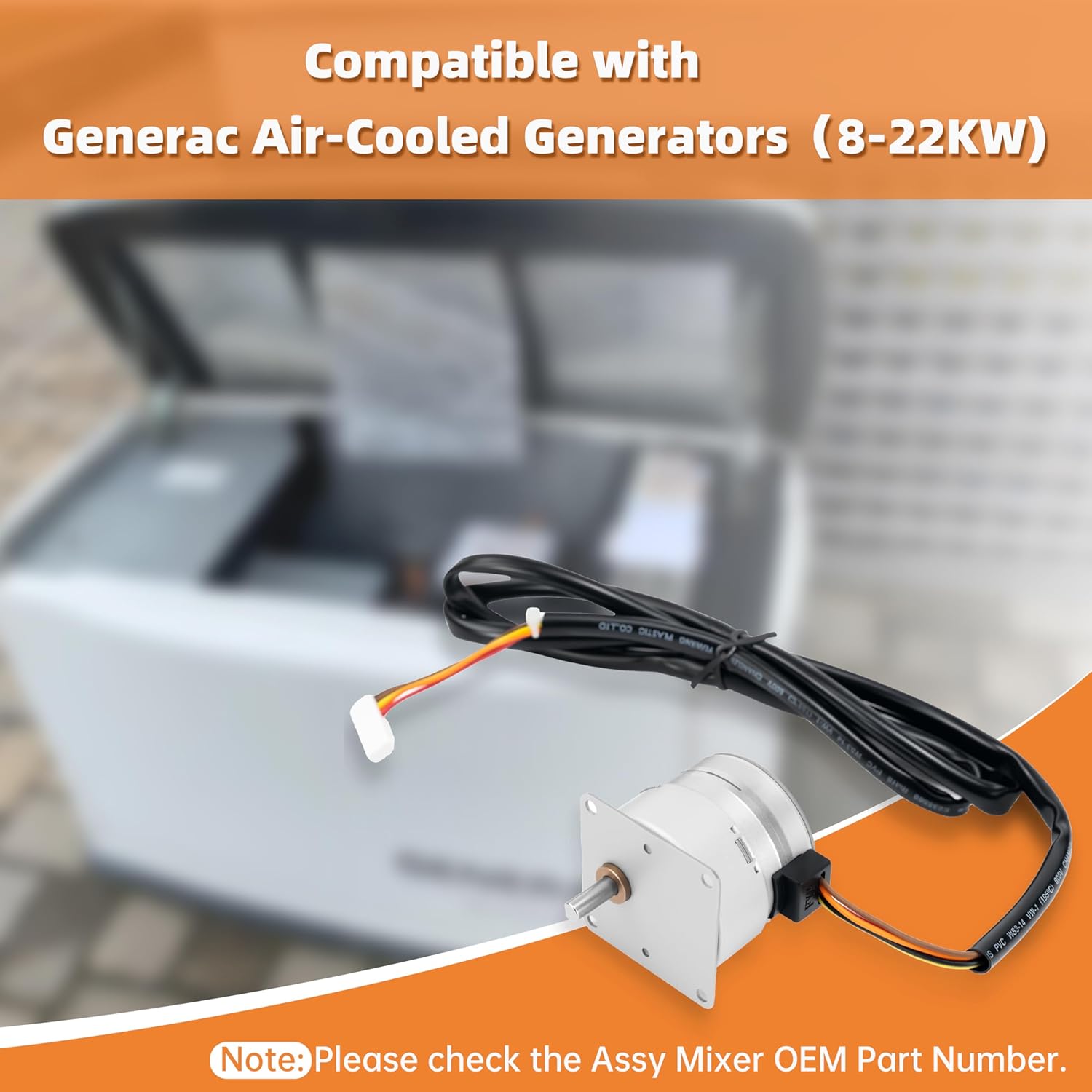 Eshcol Stepper Motor fit for Generac Mixers Air-Cooled Generators, Replacement for Generac Evolution Stepping Motor,Compatible with 0L3090, 0J9892, and More. 8KW-24KW Models, Easy Installation.