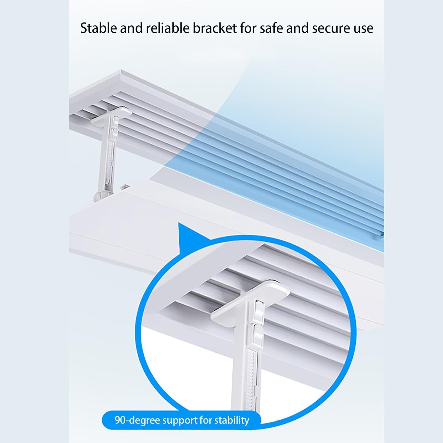 Top Central Air Conditioner Vent Deflectors, Wider Air Conditioning Deflectors For Central Ceiling Prevent Direct Air Blowing for Home, Office
