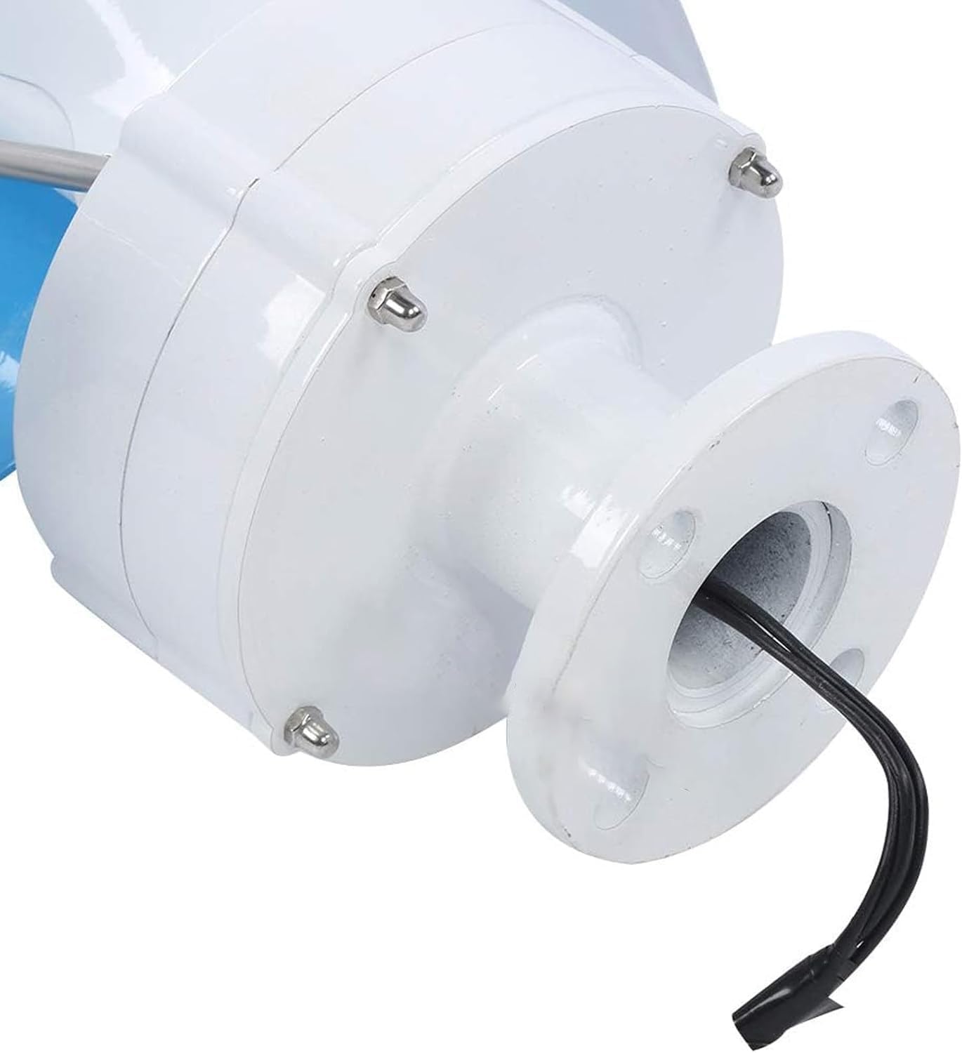 14000W Wind Turbine Generator Kit, 12V/24V/48V Portable Vertical Helix Power System, 2 Blade with Charge Controller for Marine, RV, Home, Industrial Energy Solutions (Teal)