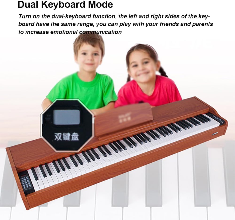 88-Key Standard Hammer Keyboard, Including Music Stand + Power Supply + Three Pedals, 128 Polyphony, 4 Headphone Modes