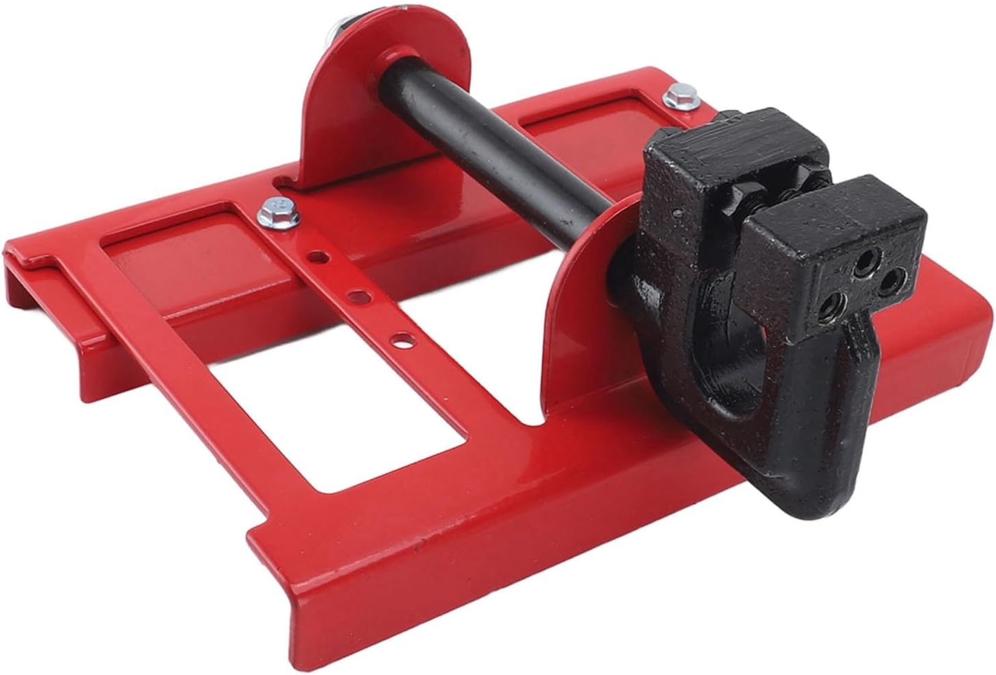 AMAKO Vertical Chainsaw Mill for Wood Cutting: Timber Tuff Chainsaw Mill Attachment with Guide, Iron Construction, Includes Storage Bag and Tools (Red)