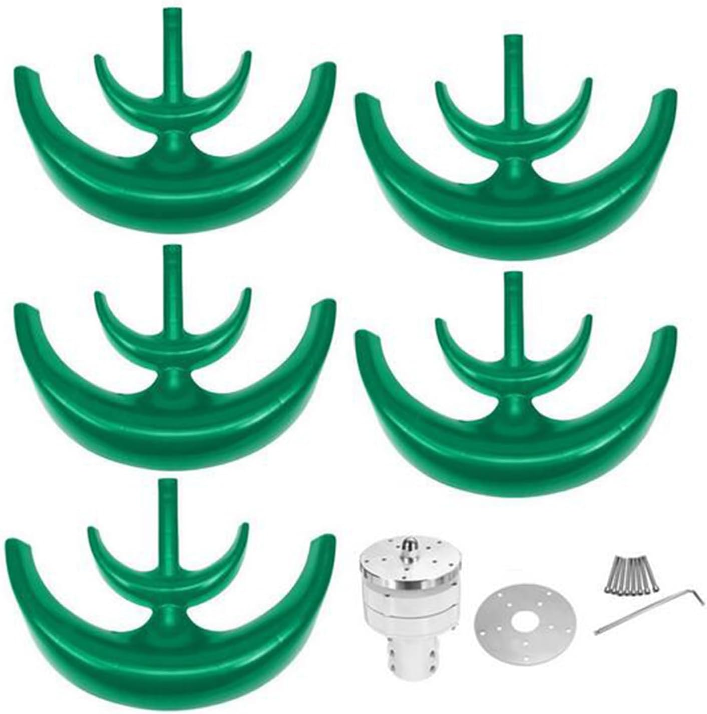 220V,Low Noise Wind Turbines Generator, 12V 24V 48V 6000W Vertical Wind Turbine Power Generator Low Wind Speed Start Cabins Or Mobile Homes