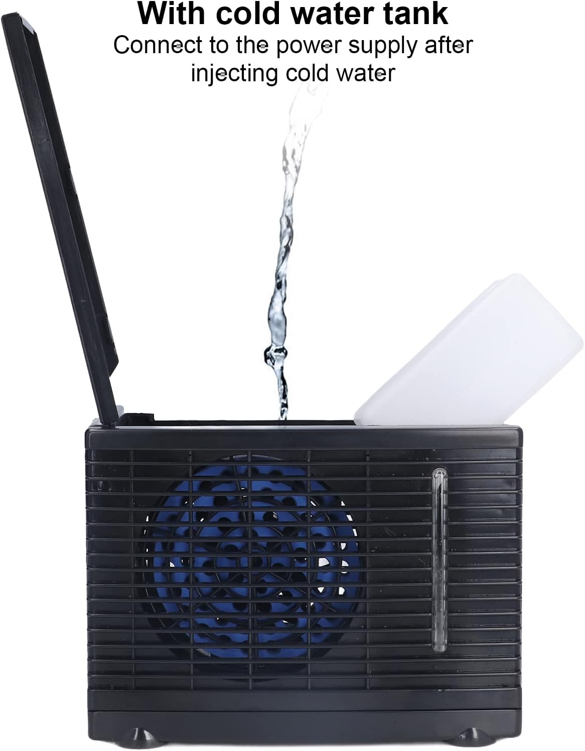 Portable Air Conditioners, Portable Evaporative Air Cooler, Mini Air Conditioning Fan Silent Portable Evaporative Cooler with Water Tank for Car Home 12V