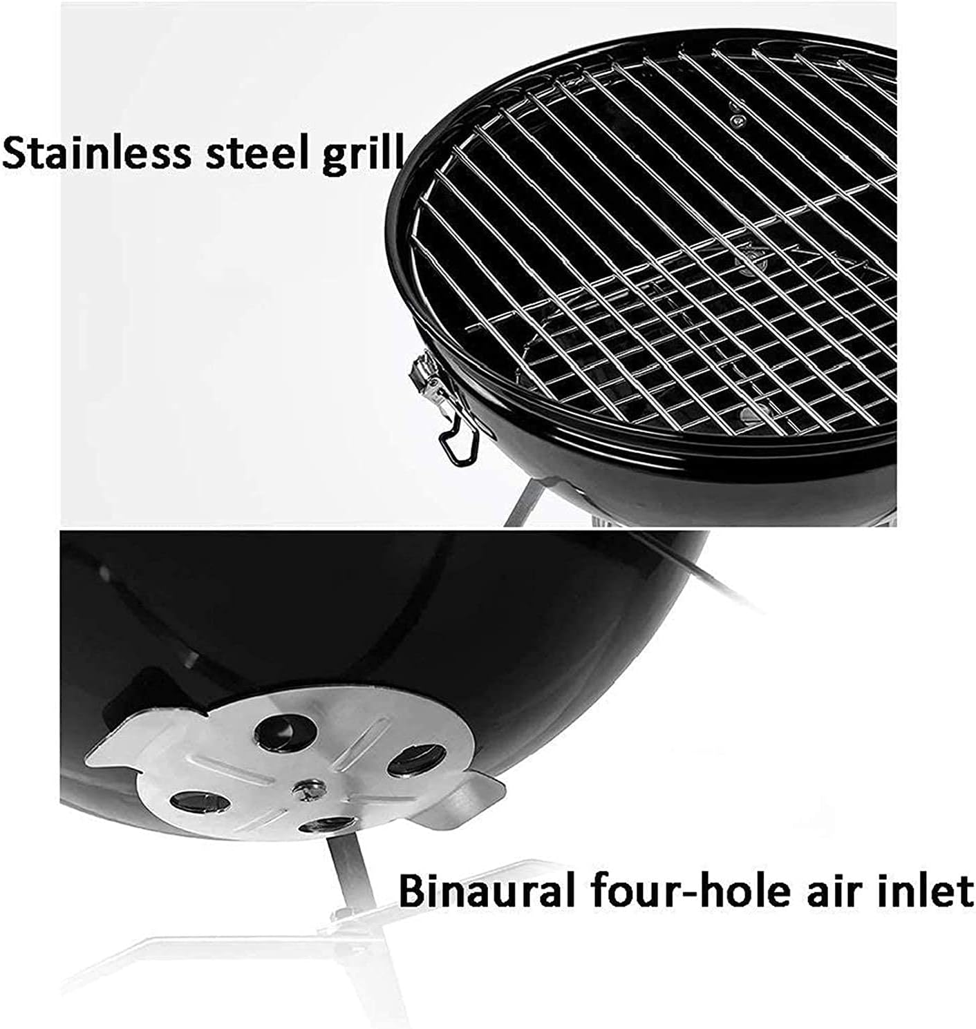 BBQ Grill,Fire Pits,Outdoor Fire Pit Wild Travel Wood Burning and Camping Picnic Stove Bonfire,with Barbecue,Family EssentialMultifunctional Stove