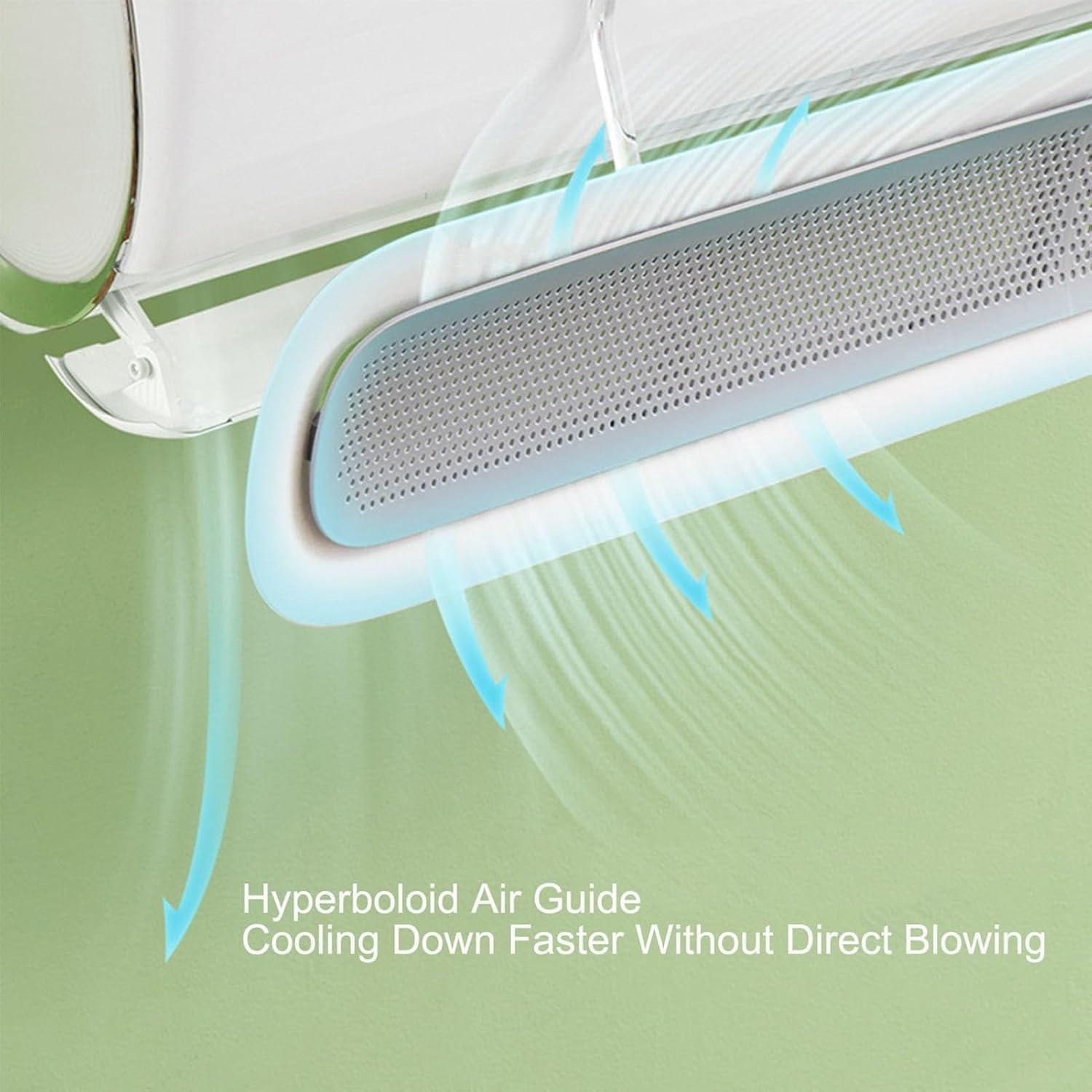 Air Conditioning Deflector,Adjustable Air Conditioner Wings,Anti-Direct Inflation for Air Conditioning, Easy Installation Adjustable Air Windshield Cooled Baffle for Air Conditioning