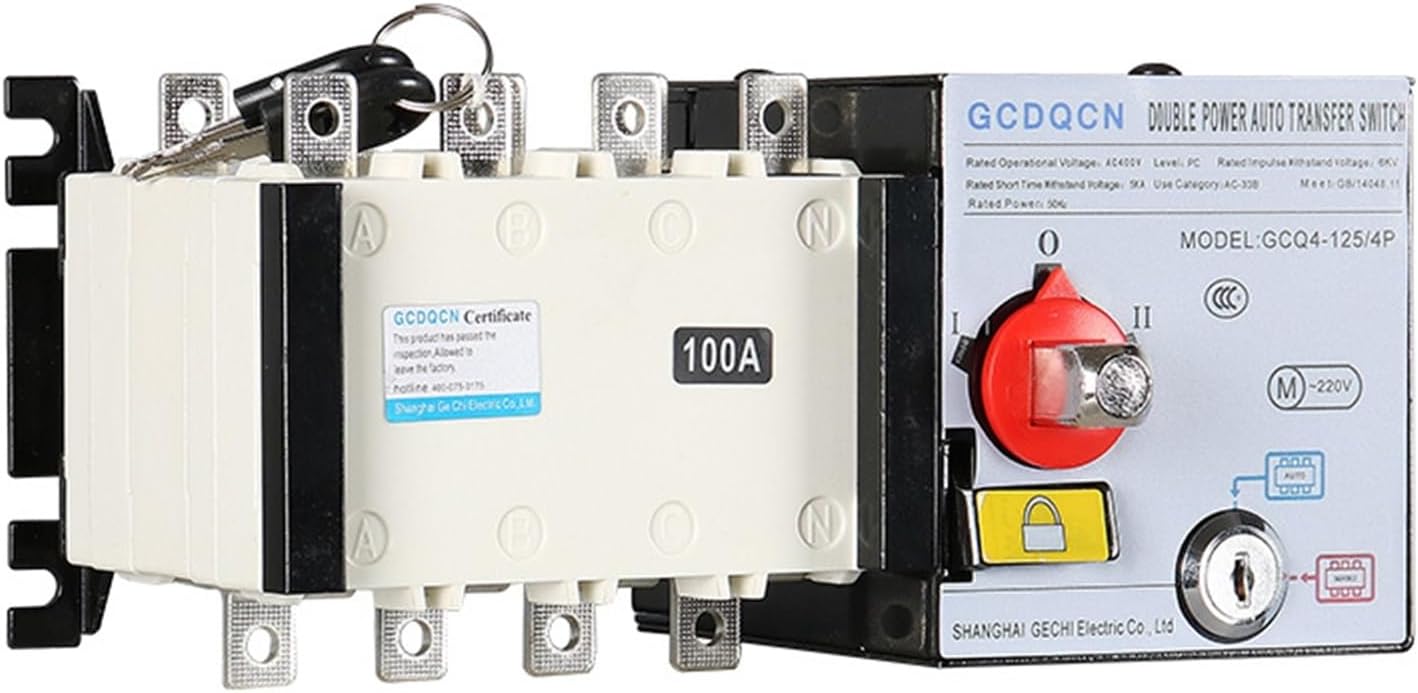 GCQ4 Isolated PC-Level Generator Switch fire-Fighting Dual Power Automatic Transfer Switch(4P2500A)